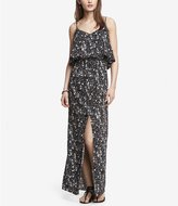 Thumbnail for your product : Express Printed Ruffle Top Maxi Dress