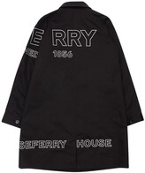 Thumbnail for your product : Burberry Logo Print Cotton Gabardine Trench Coat