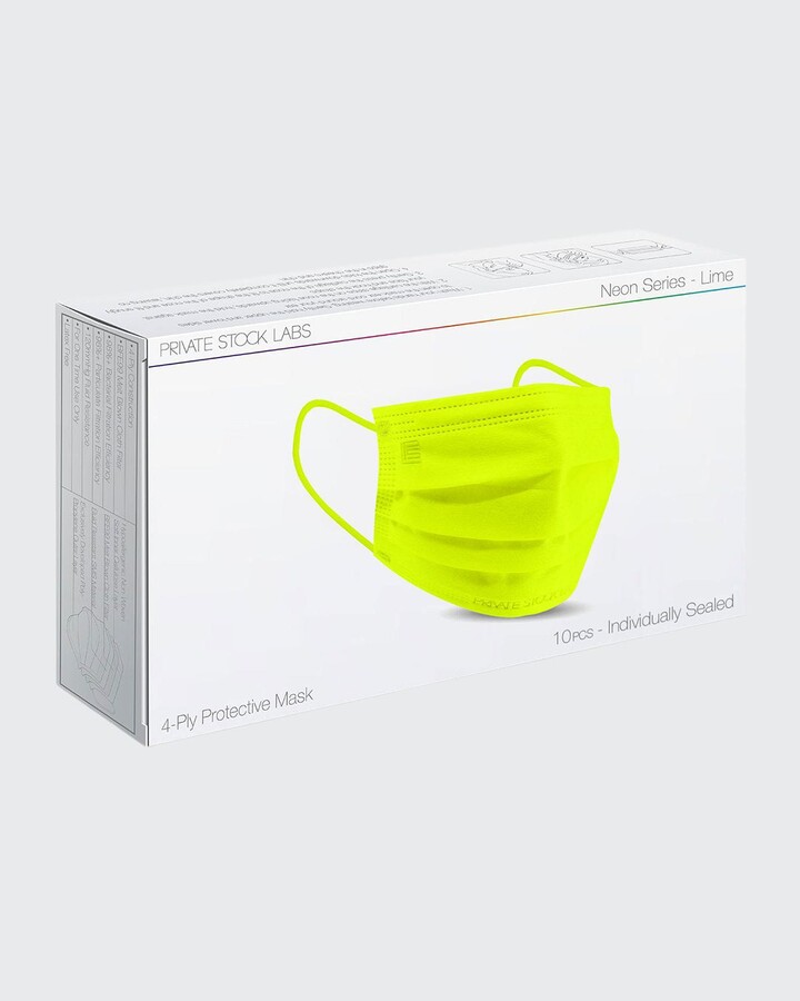 Private Stock Labs 10Pack 4Ply Disposable Face Masks ShopStyle