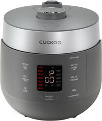 Cuckoo Electronics CUCKOO CRP-ST0609FW 6-Cup (Uncooked) / 12-Cup (Cooked) Twin Pressure Rice Cooker & Warmer with Nonstick Inner Pot, 16 Menu Options, 3 Voice Guide Rice