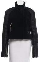 Thumbnail for your product : Givenchy Shearling Zip-Up Jacket