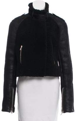 Givenchy Shearling Zip-Up Jacket