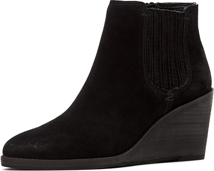 Suede Wedge Chelsea Boot | ShopStyle