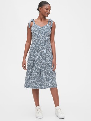gap floral midi dress