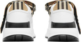 Thumbnail for your product : Burberry Men's Ronnie Check & Leather Low-Top Sneakers