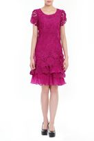 Thumbnail for your product : House of Fraser Jolie Moi Crochet Lace Tiered Hem Dress