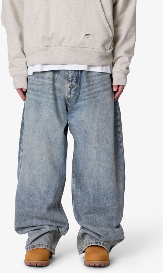 mnml Mega Baggy Waxed Denim Jeans
