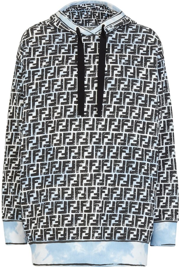 fendi print hoodie