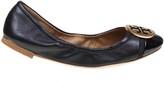 Thumbnail for your product : Tory Burch Ballerina Minnie Cap-toe Ballet Flat In Black Leather
