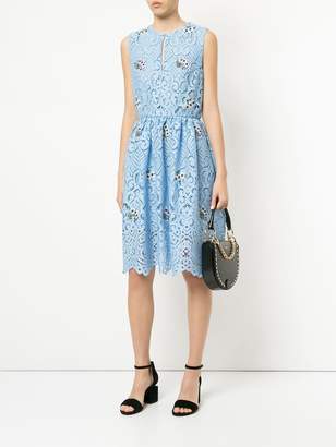 Markus Lupfer floral embroidered lace dress