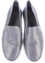 Thumbnail for your product : Vince Leather Slip-On Sneakers