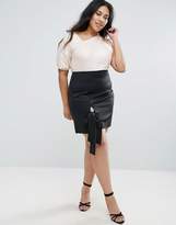 Thumbnail for your product : ASOS Curve CURVE One Shoulder Balloon Sleeve Longline Top