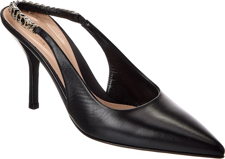 Gucci Signoria Leather Slingback Pump