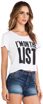 Thumbnail for your product : Feel The Piece x Tyler Jacobs I'm on the List Crop Tee