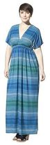 Thumbnail for your product : Merona Women's Plus-Size Short-Sleeve Maxi Dress - Blue/Green