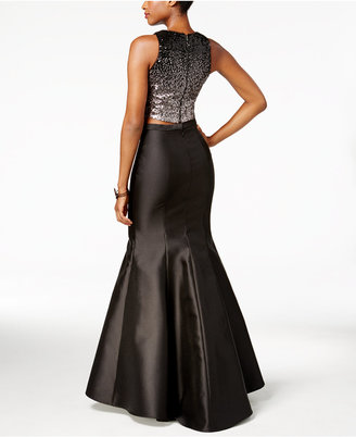 Xscape Evenings 2-Pc. Sequined Mermaid Gown
