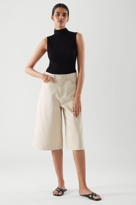 COS Wide-Leg Denim Culottes - ShopStyle Relaxed Jeans