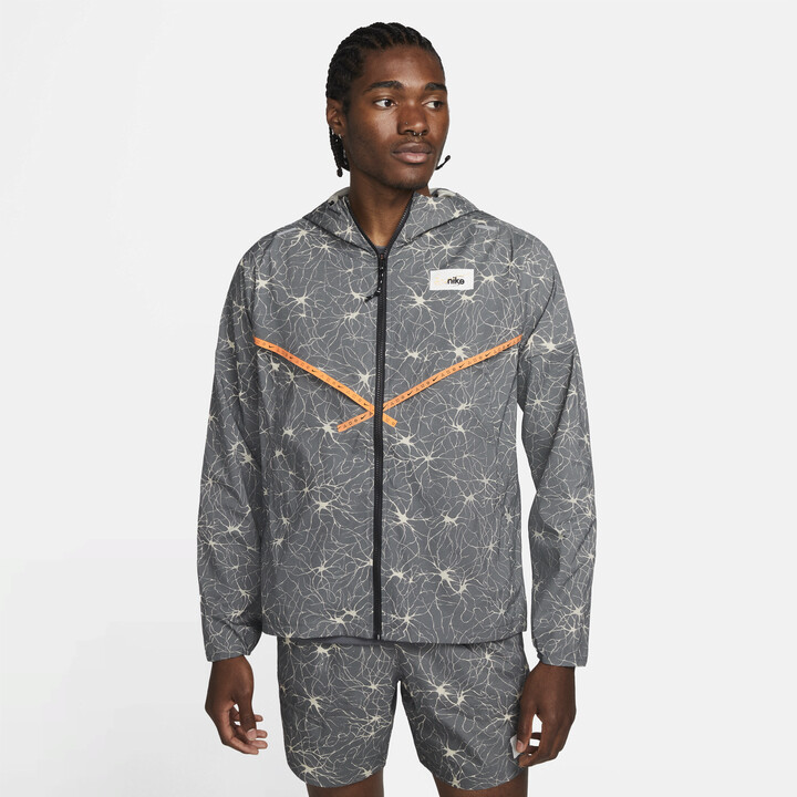 Nike Men's Repel UV D.Y.E. Running Windrunner Jacket in Grey ShopStyle