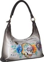 Thumbnail for your product : Anuschka Medium Top Zip Hobo 371 (Calaveras de Azucar) Shoulder Handbags