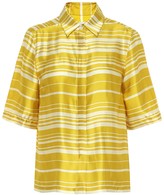 Thumbnail for your product : Dries Van Noten Striped satin shirt
