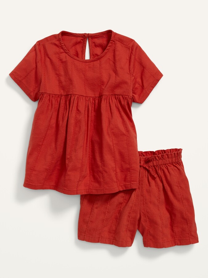 Old Navy Short-Sleeve Top and Shorts Set for Toddler Girl - ShopStyle
