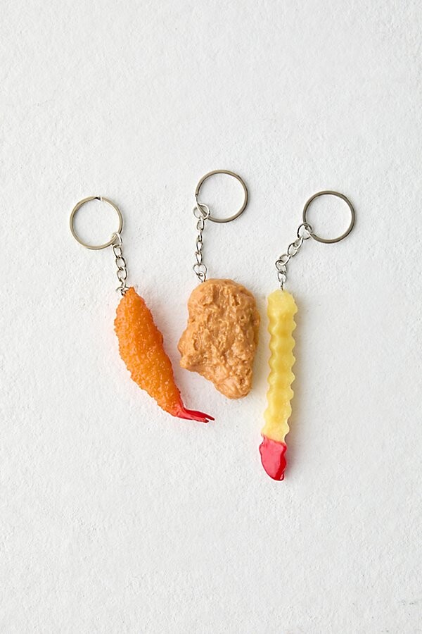 Urban Outfitters BFF Fried Food Keychain Set in Yellow at ShopStyle