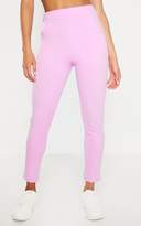 Thumbnail for your product : PrettyLittleThing Lilac Crepe Skinny Trousers