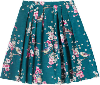 Cath Kidston Scattered Meadowfield Birds Pleated Skirt