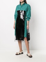 Thumbnail for your product : Plan C Sequin-Panelled Shirt Dress