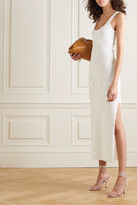 Thumbnail for your product : CHRISTOPHER ESBER Button-detailed Ribbed-knit Dress - White