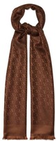Thumbnail for your product : Valentino Garavani V-logo Silk-blend Scarf - Light Brown