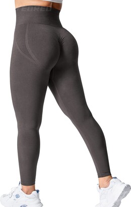 CRZ YOGA Womens Butterluxe Cross Waist Workout Leggings 25 Inches - V  Crossover High Waisted Gym Athletic Yoga Leggings Grey Oli