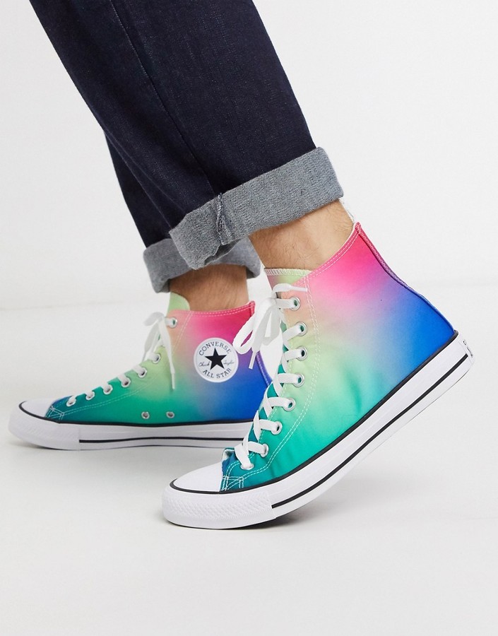 Converse Chuck Taylor All Star Hi Ombre sneakers in multi - ShopStyle