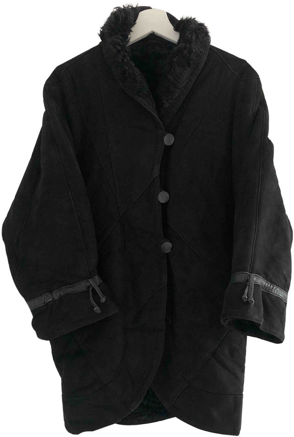 Shearling Black Shearling Coats ShopStyle