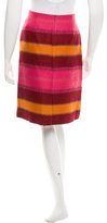 Thumbnail for your product : Anna Sui Striped Knee-Length Skirt