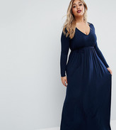 Thumbnail for your product : Club L Plus Essentials Maxi Dress With Long Sleeves