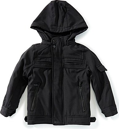 Urban Republic Little Boys Detach Tech Faux Fur Lining Hoodie