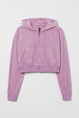 H&M H&M+ Cropped zip-through hoodie - ShopStyle
