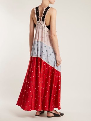 Valentino Floral-print Chiffon Dress - Multi