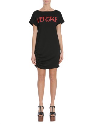 Versace T-Shirt Dress With Logo