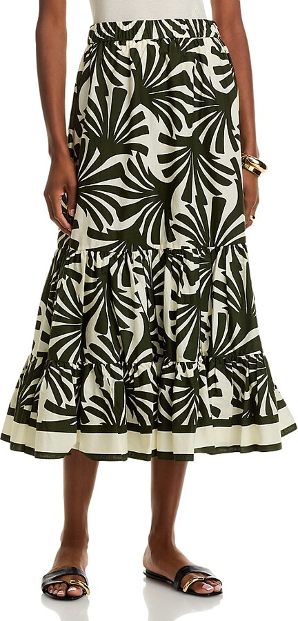 Cara Cara Chase Cotton Midi Skirt