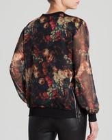 Thumbnail for your product : KUT from the Kloth Floral Print Zip Top