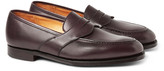 Thumbnail for your product : George Cleverley Bradley Burnished-Leather Penny Loafers