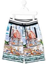 Thumbnail for your product : Dolce & Gabbana Kids Florence print shorts
