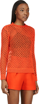 Thumbnail for your product : Alexander Wang T by Orange Macram&eacute Crewneck Sweater