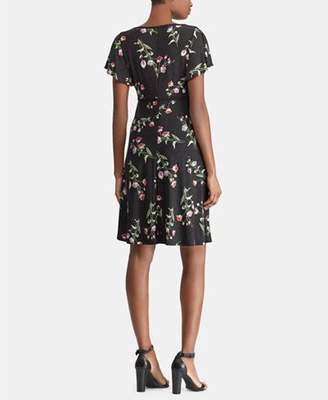 American Living Fit & Flare Floral-Print Dress