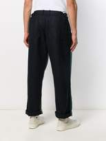 Thumbnail for your product : Comme des Garcons Shirt herringbone straight leg trousers