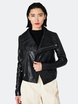 Max Classic Leather Jacket - Black 