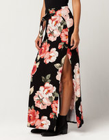 Thumbnail for your product : FULL TILT Floral Slit Womens Maxi Skirt