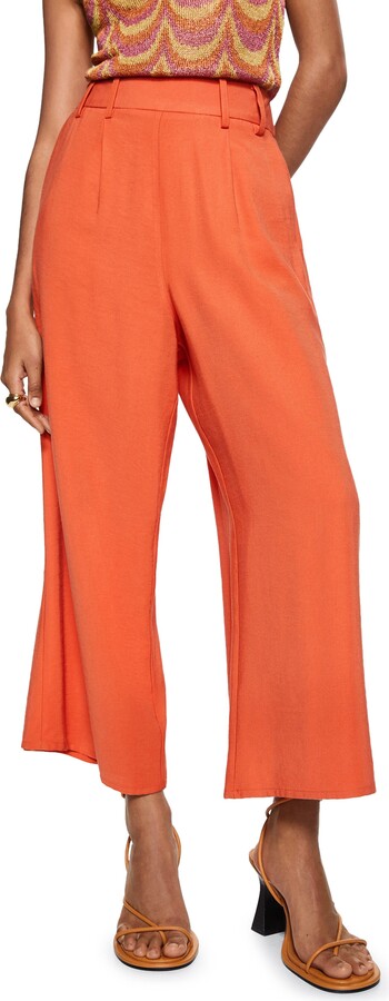 Women's Orange Cropped Pants | ShopStyle